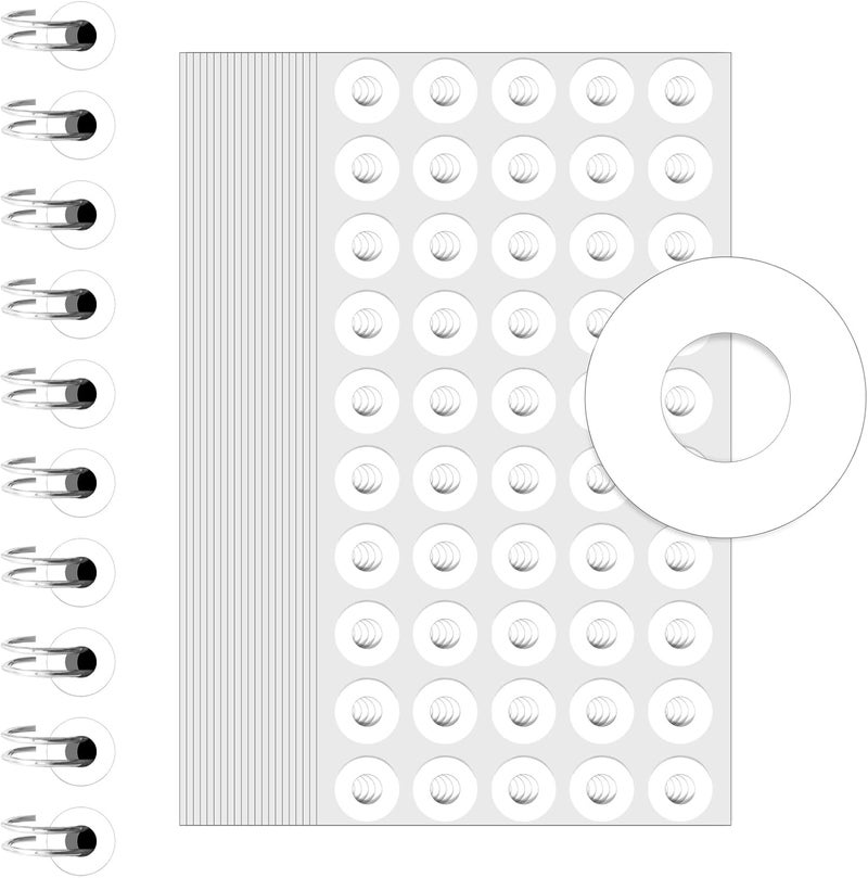 AZUREAL 4000 PCS Self-Adhesive Hole Reinforcement Stickers, 1/4" Diameter Hole Punch Reinforcement Stickers, Non-Printable Paper Hole Reinforcement Labels for Schools, Homes, and Offices - Image 1